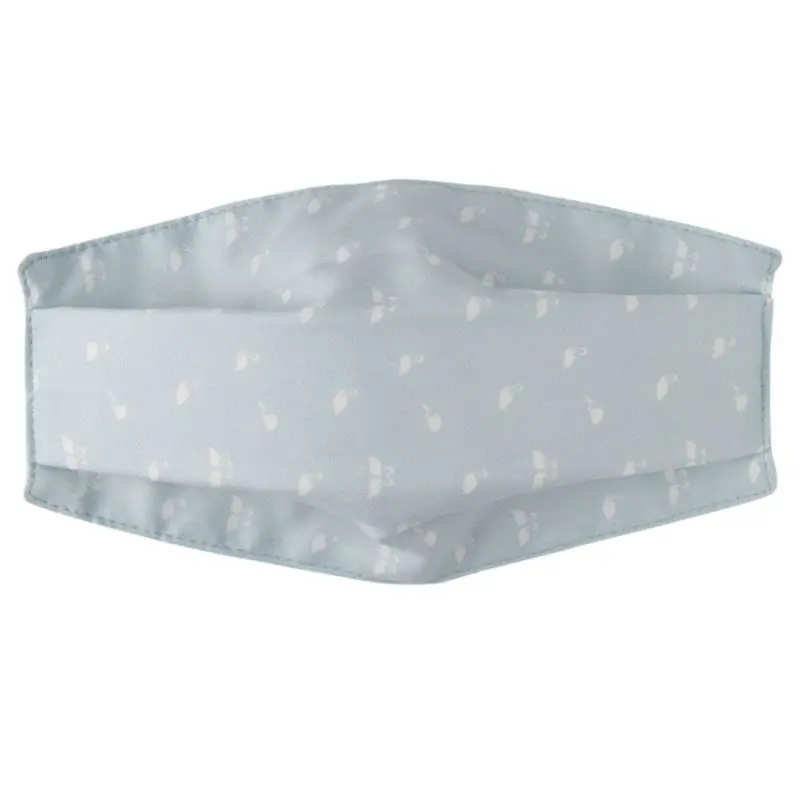 L Fresh Style Women Girl Summer Cotton Decorative Mouth Mask Plain Color Cartoon Bear Polka Dot Adjustable Double Layer Respirator - Цвет: L