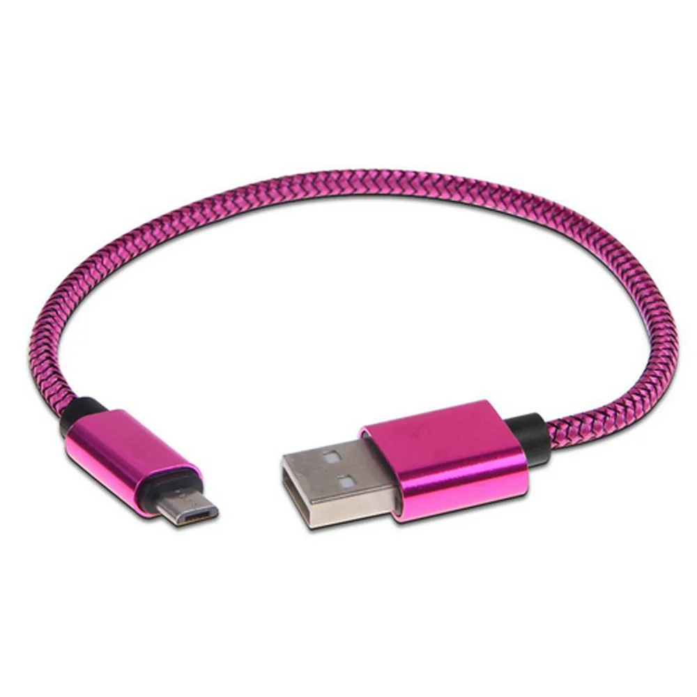 1 м микро Usb кабель в оплетке из алюминия для быстрой зарядки для samsung зарядный провод для huawei для Android мобильного телефона - Цвет: HOT