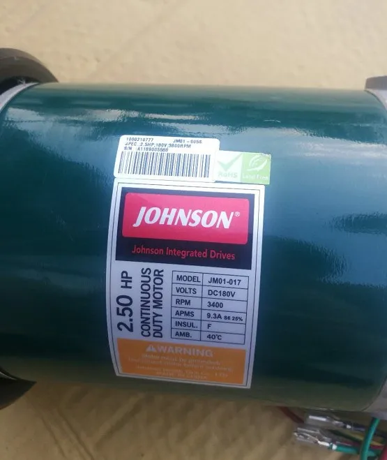 US $286.00 Fast Shipping JM01017 225HP 180V 25HP Johnson DC motor for treadmill