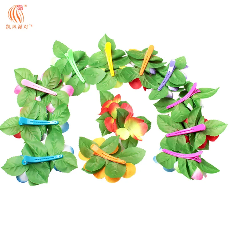 AliExpress Amazon Hot Selling Hawaii Style Barrettes Set Accessories Floral Headdress Decoration Flower Accessories Gift