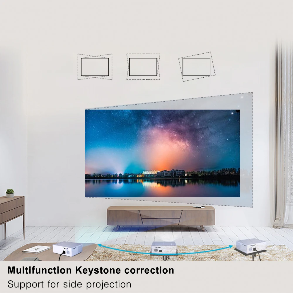  BYINTEK MOON K20 1920*1080 Full HD Smart Android Wifi support AC3 300inch LED Video Projector with  - 4000330820899