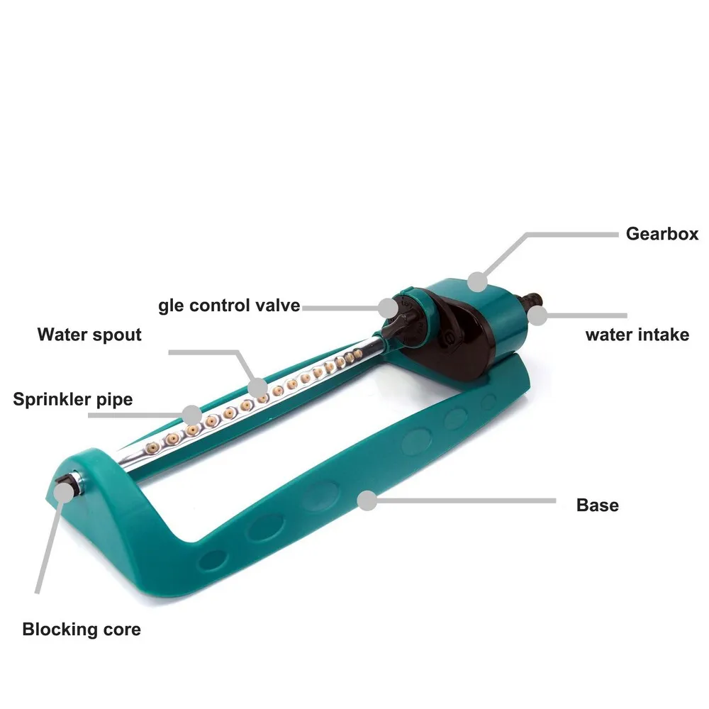 Hot Sales Adjustable Alloy Watering Sprinkler Sprayer Oscillating Oscillator Lawn Garden sprinkler irrigation