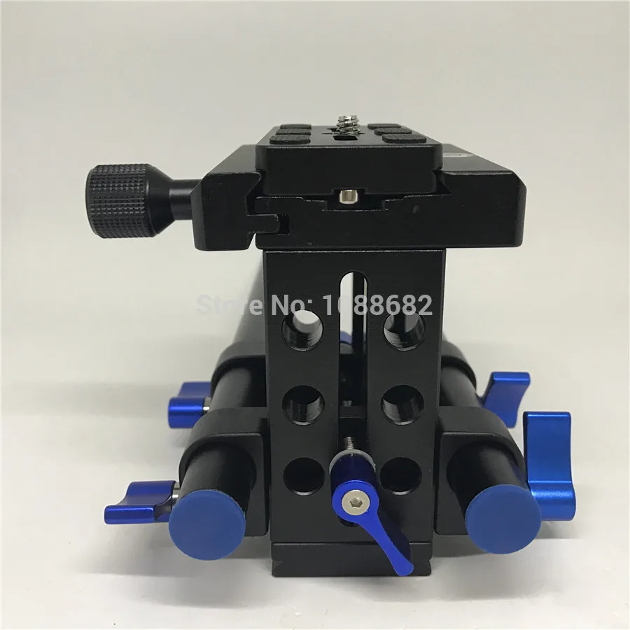 Camera Quick Release Plate 15mm Rods Rig Clamp (7)