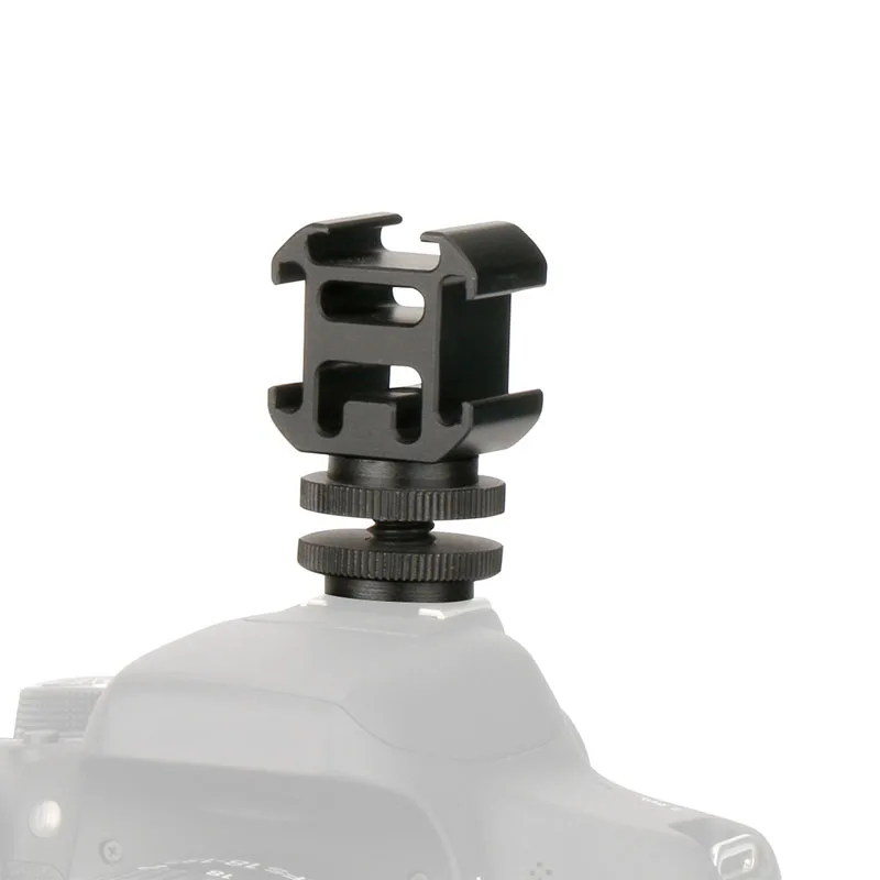 1-10 шт 3 холодного башмака на камеру адаптер Расширенный порт для Canon Nikon sony DSLR камеры для микрофона монитор СВЕТОДИОДНЫЙ свет видео