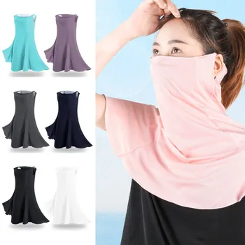 

Face Cover Scarf Breathable Uv Protection Face Scarf For Women Outdoor Cycling Sunscreen Bandana Tube Head Scarf