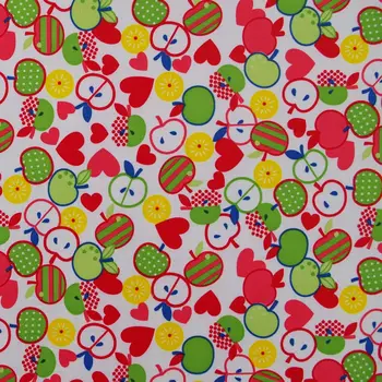 

1 yard Polyester/PVC coated Waterproof Fabric for bag,- Apples (width=140cm)