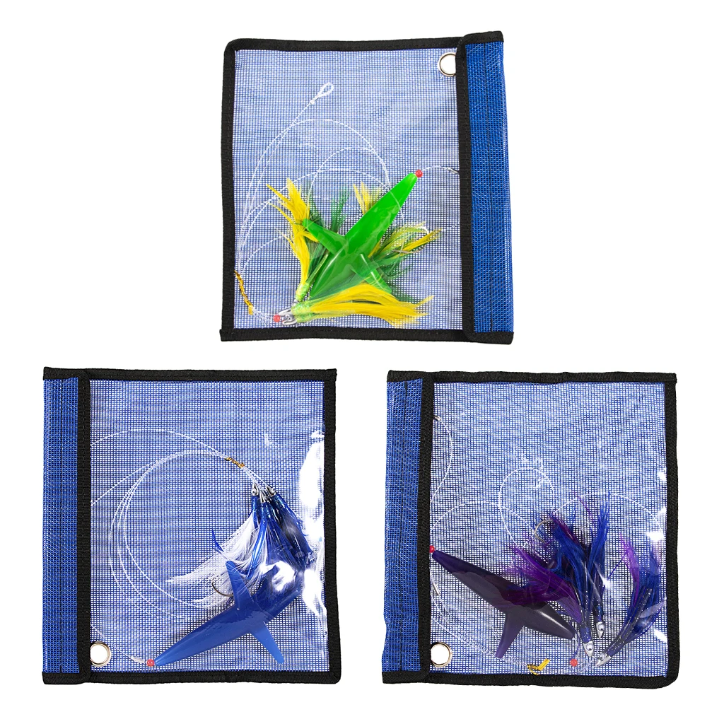 Fully Rigged Big Game Daisy Bird Trolling Chain Boat Fishing Squid Lure Rig Teaser, Optional Colors