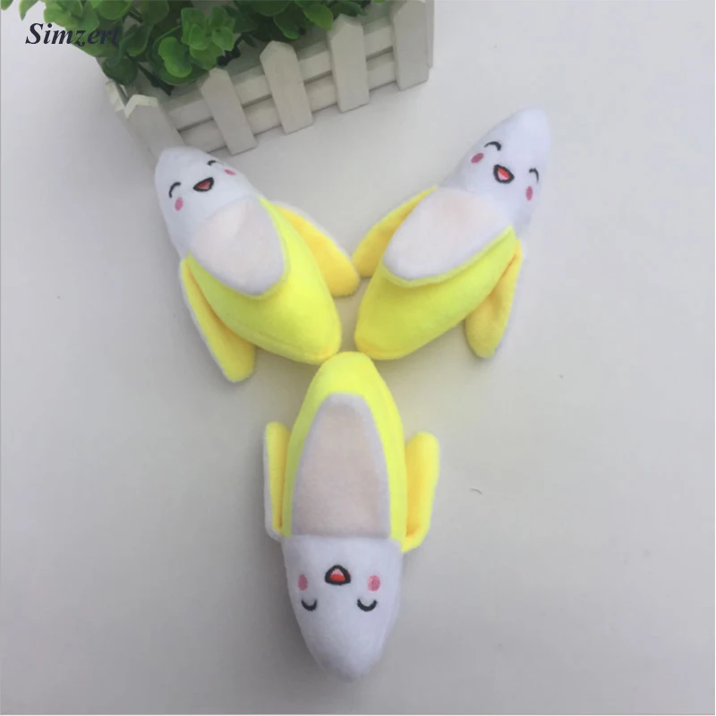 Sizzert игрушка для домашних животных, плюшевая звуковая собака, моляры, супер милый банан, популярный Кот, собака, жевательная игрушка, скрип, товары для домашних животных, игрушки, пищалки. 8z