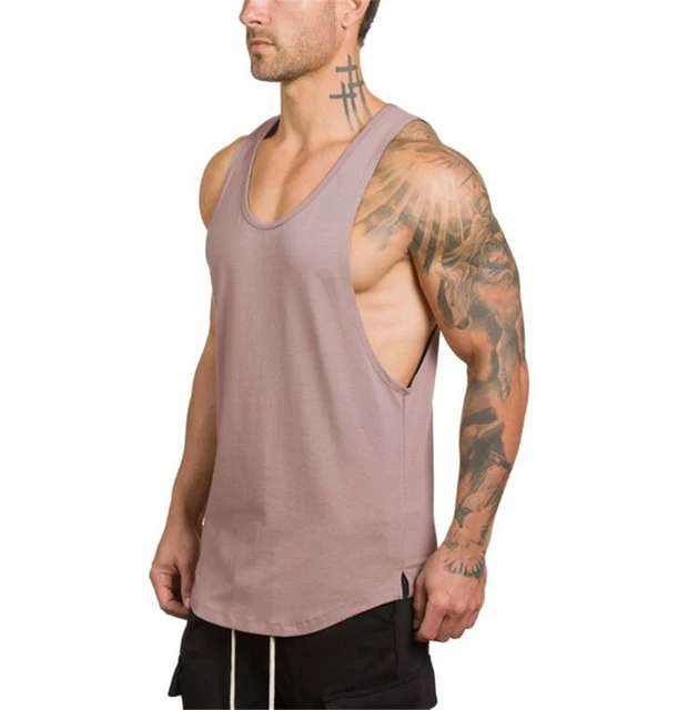 Brand gyms clothing Men Bodybuilding and Fitness Stringer Tank Top Vest sportswear Undershirt muscle workout Singlets 3