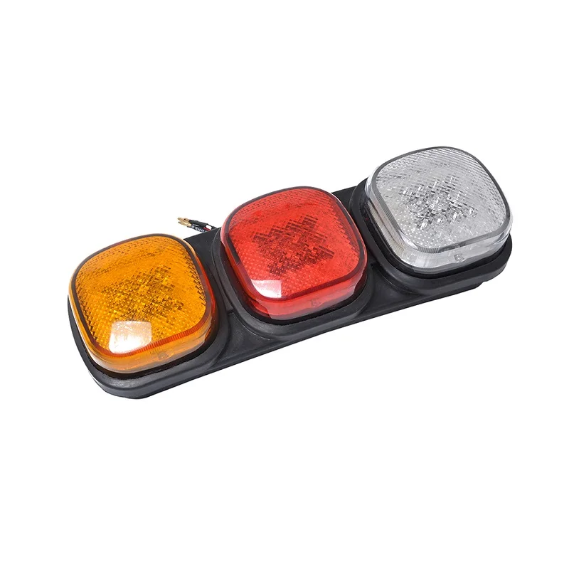 Водонепроницаемый светодиодный задний светильник для грузовика с левой стороны 24 в прицеп Стоп задний светильник сигнальный индикатор - Испускаемый цвет: Square and Right