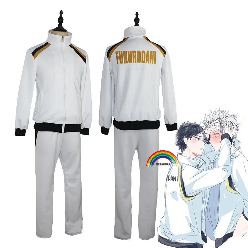 

Haikyuu Season 4 Fukurodani Academy Cosplay Costume Akaashi Keiji Kotaro Bokuto Jacket+Pants Uniform Volleyball Team Sportswear