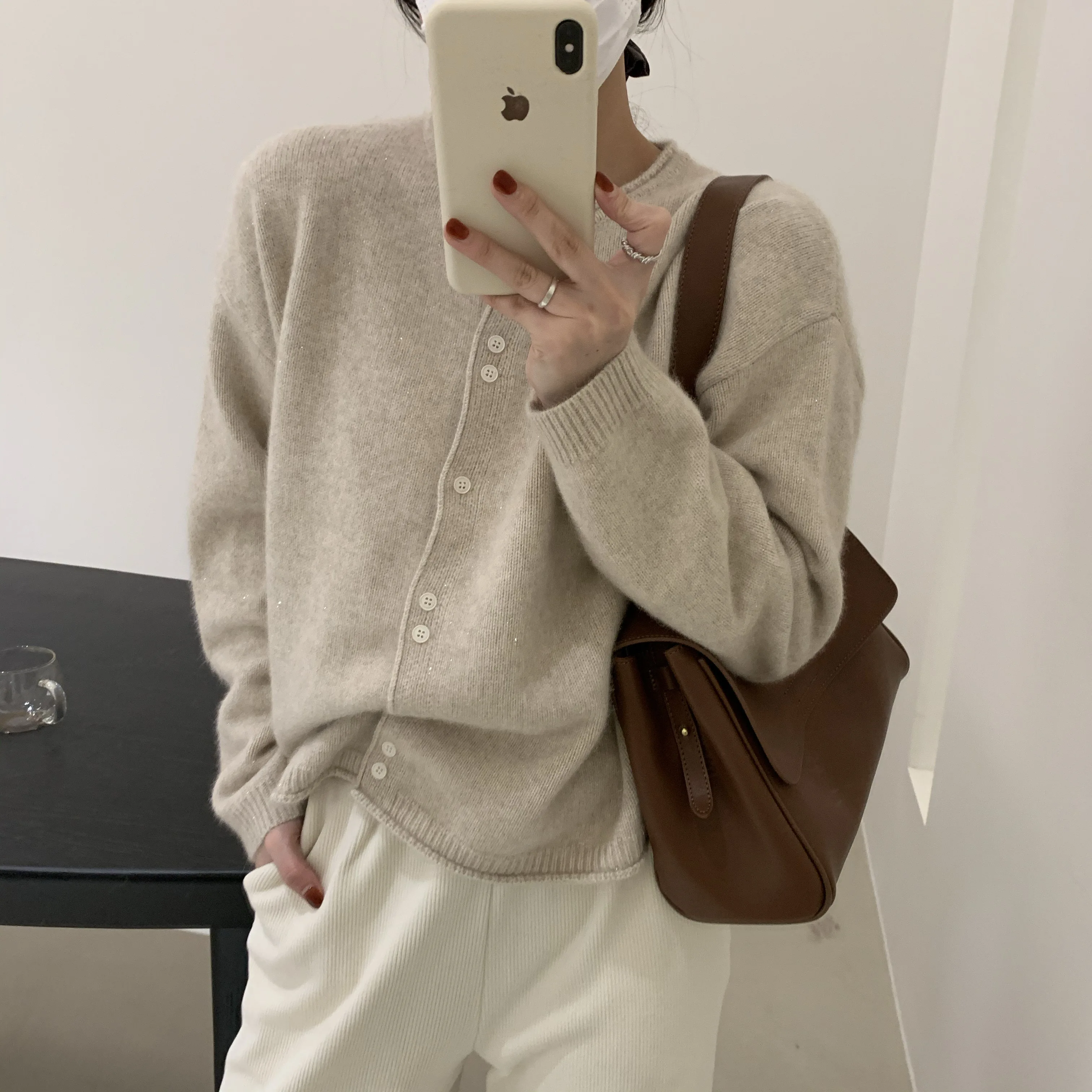 Fall 2021 Women Clothing Oversize Womens Sweaters Autumn Vintage Loose Winter Sweater Knitted Women Cardigan Knit Button Maxi