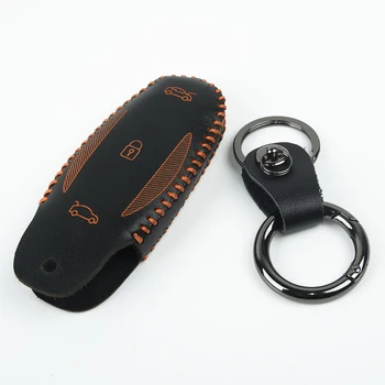 

Anti scratch Car key case 816154 Shell Stitching Cover For Tesla Model X