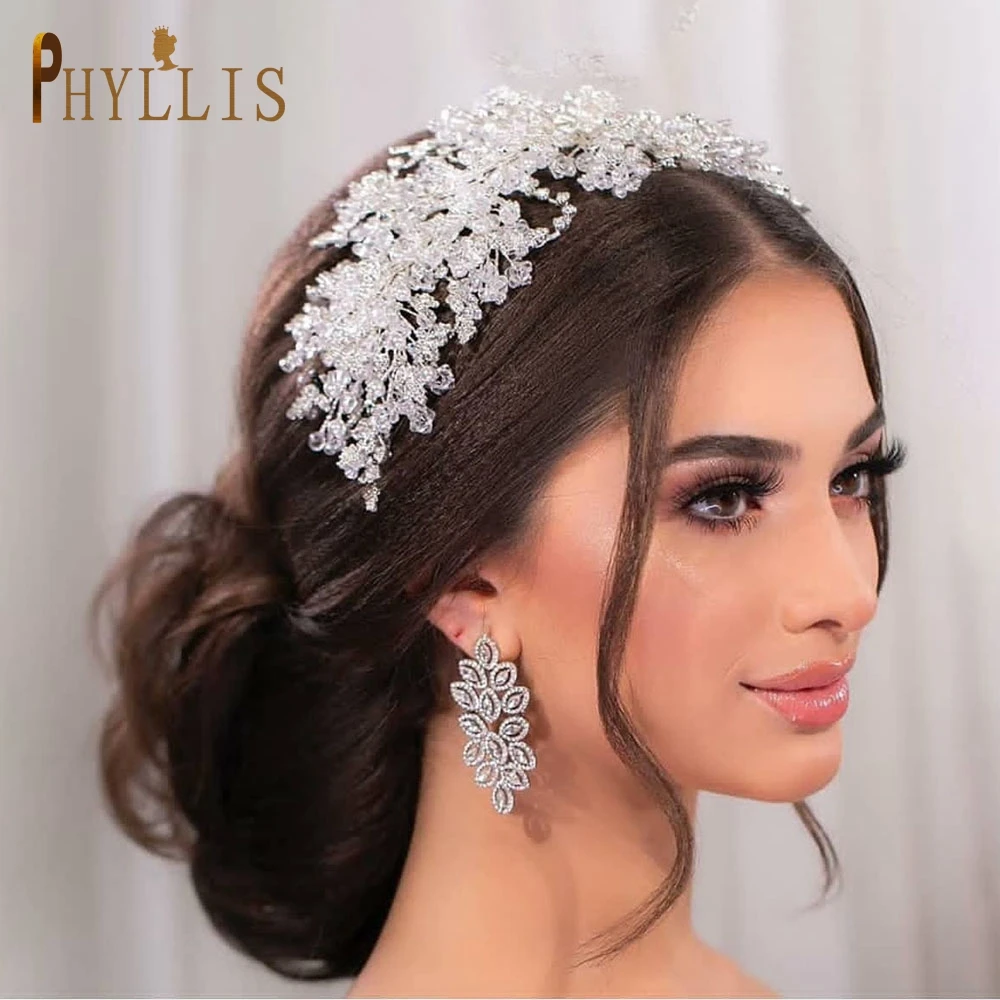 A315 Crystal Bridal Headdress Design Headpiece for Women Tiaras Wedding Headbands Pageant Prom Wedding Hair Jewelry Queen Crown wedding crown for bride