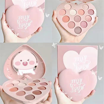 

Love eyeshadow palette 12-color matte waterproof long-lasting three-dimensional student style