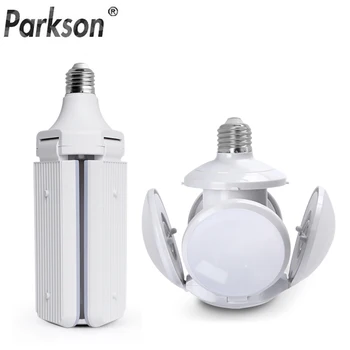 

E27 LED folding bulb AC 110V 220V football UFO lamp 30W 40W 60W Angle Adjustable Foldable Fan LED bulb Warehouse garage led lamp