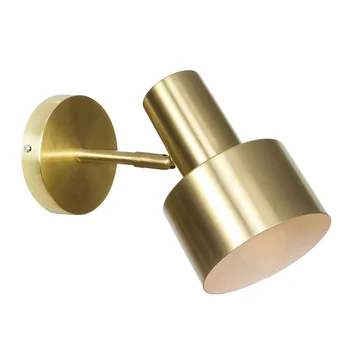 

Minimalist Wall Lamp LED Retro Sconce Golden Iron Lampshade Loft Style Industrial Wall Light Fixtures Applique Murale Luminaire
