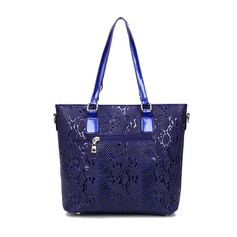 

2016 New Style WOMEN'S Bag Solid Color Different Size Bags Europe And America Style Crocodile Pattern Portable Shoulder Bag Bag