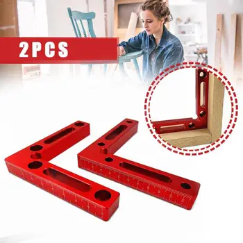 

Positioning Woodworking Carpenter Tool Right Angle Clamp Corner L-Square