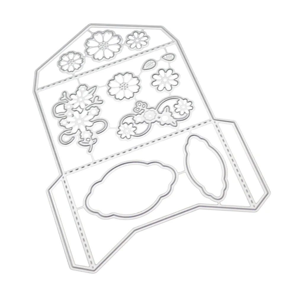 99*140MMMetal Cutting Die Invitation Stencil For DIY Scrapbooking Embossing Paper Wedding Card Die Cut Photo Album Making Craft