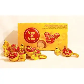 

Bon o Bon, chocolate milk chocolate and wafer filled with peanut butter. Box of 18 units.