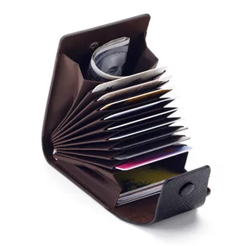 

10 Card Slots Multi-Function Pocket Storage Bag Organizer Mini Card Wallet Holder For Mens Womens PU Leather Coin Purse Bag
