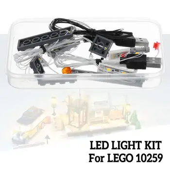 

LED Light Up Kit For LEGO 10259 Winter Village Station Lighting Set building kit DIY Universal