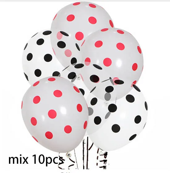 10pcs Большой красный черный Микки Минни фольгированные шары мультфильм день рождения украшения надувной Гелиевый шар Дети Классические игрушки подарок - Цвет: 10pcs