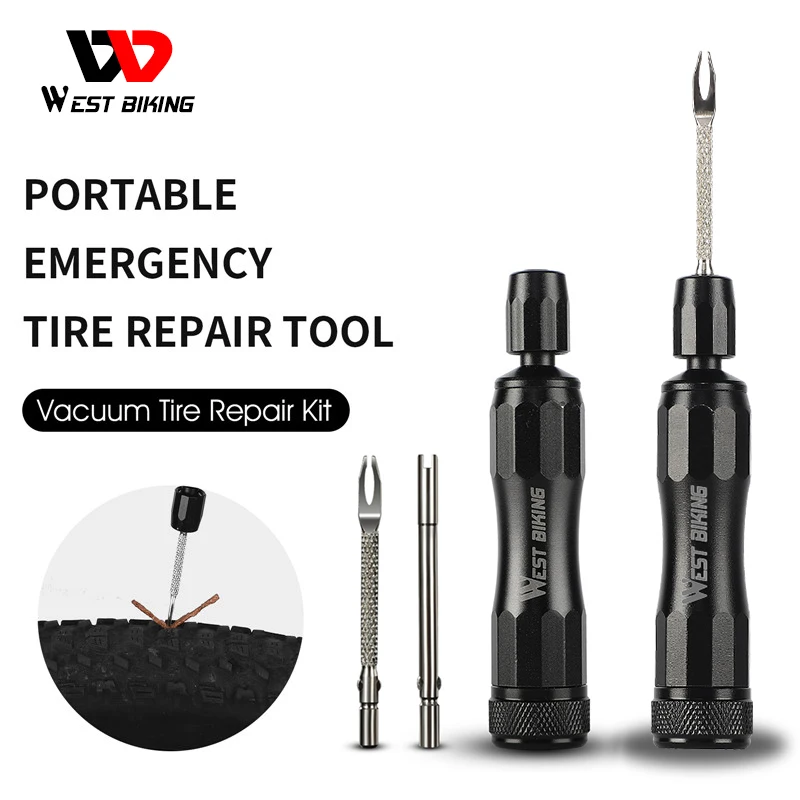 

WEST BIKING MTB Bicycle Tubeless Tire Repair Tool Kit Tyre Puncture Sealant Rubber Stripes Road Bike Tire Maintenance Mini Tool