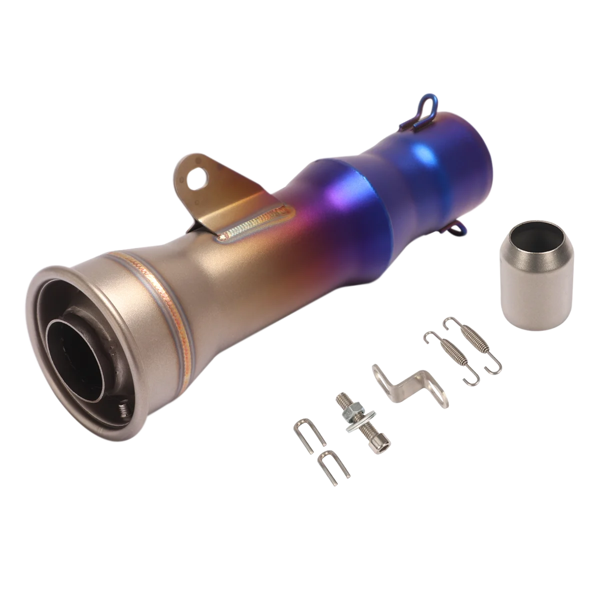 51mm Universal Motorcycle Exhaust Escape Moto Modified Muffler Stainless Steel Link Pipe For Ninja400 Z250 MT10 CBR1000 S1000RR - Image 3