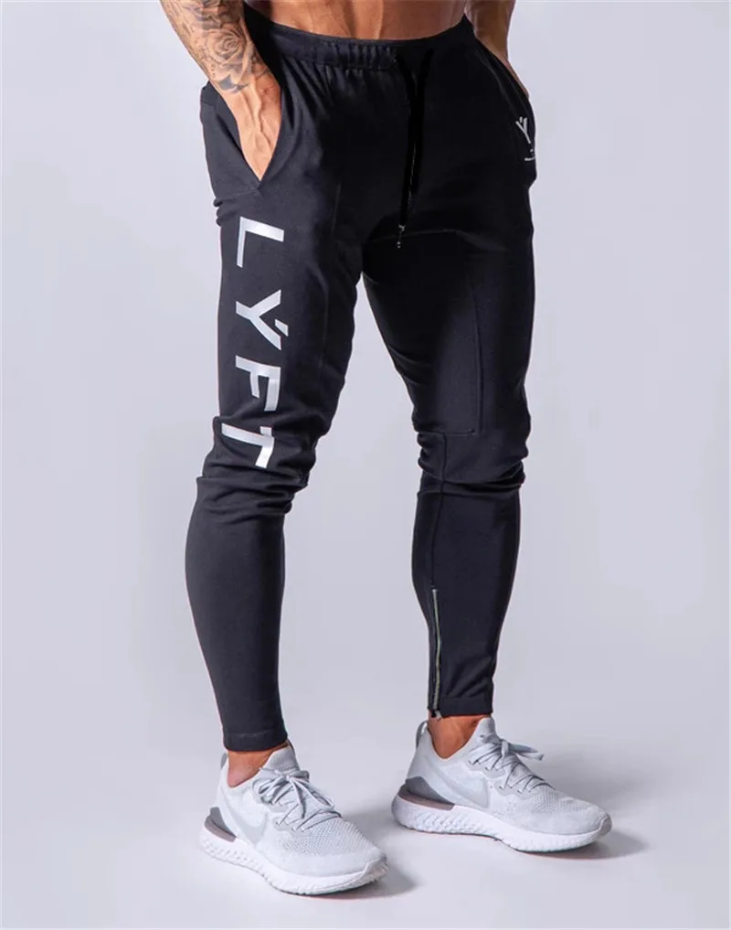 Running Pants Sport Pants Men Joggers Sweatpants Gym Fitness Bodybuilding Jogging Pants Zipper Trousers