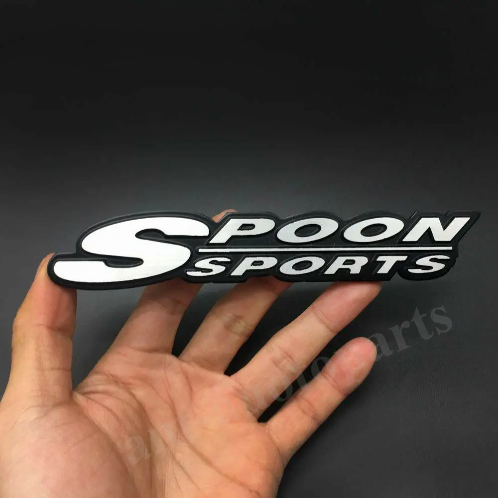 

Metal Spoon Sports Car Auto Racing Trunk Side Rear Badge Emblem Sticke Decal JDM