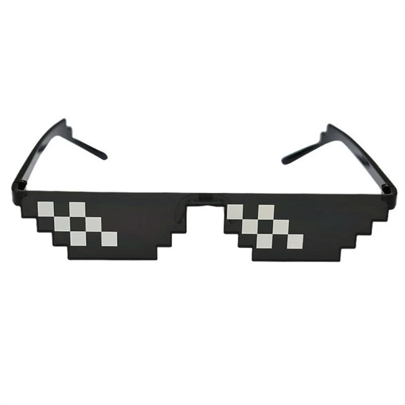 8 Bit Thug Life солнцезащитные очки для мужчин и женщин, Брендовые очки для вечеринки, мозаика, UV400, винтажные очки, унисекс, подарок, игрушка, очки - Название цвета: B