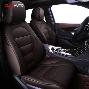 

Custom leather car seat cover For mitsubishi pajero 4 2 sport outlander xl asx accessories lancer covers for vehicle seat