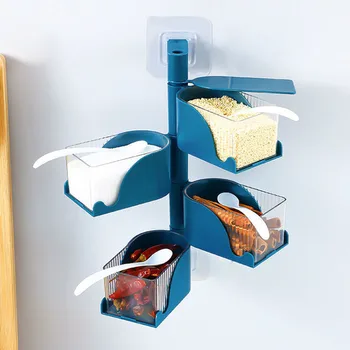 Rotating Multi-Layer Spice Box Kitchen Organizer 2