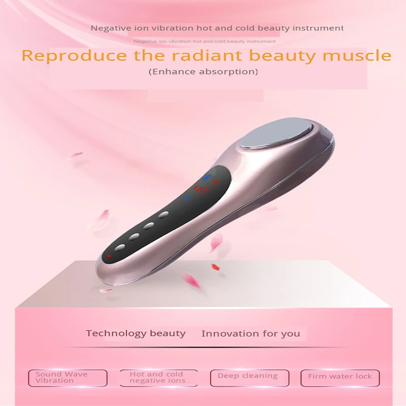 Instrumento de Limpeza Introdução e Exportação Cuidados com o Rosto Vibração Sônica Elétrica Massagem Beleza Anion Ferramenta Rechargable 7 Cheap Dispositivo de Vibração sonora
