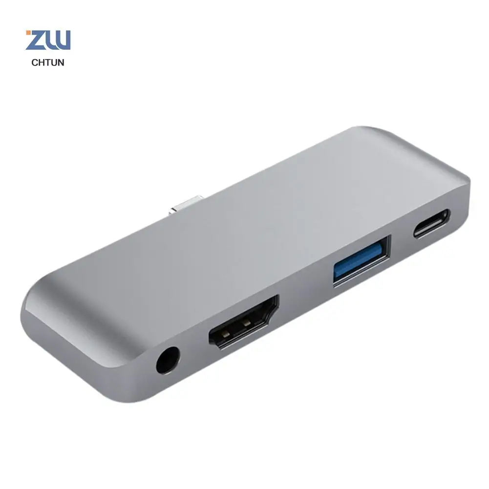 Type C Hub Adapter with USB C PD Charging 4K HDMI USB 3 0 3 5mm Headphone Jack for iPad Pro SAMSUNG S8 S9 S10