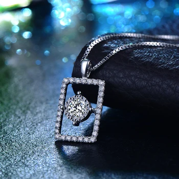 

0.09ct/center stone+0.25ct/side stone Handmade 18K Gold Natural Diamond Pendant Necklace for Women Wedding - Free DHL Shipping