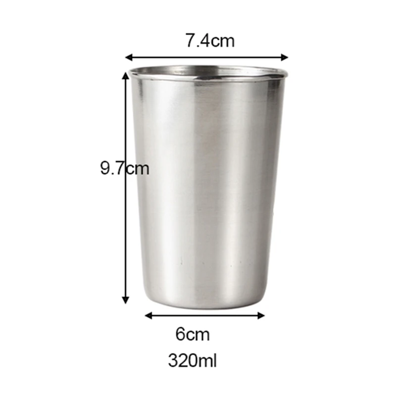 304 Stainless Steel Milkshake Drinks Cups 304 Stainless Steel Coffee