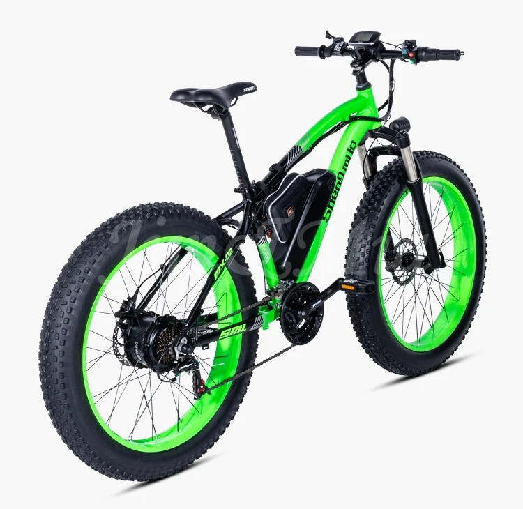 Электрический велосипед мощный Fat Tire Электрический горный велосипед 48 В 17AH 1000 Вт eBike пляж Крузер 21 скорость Электрический Снежный велосипед 26"
