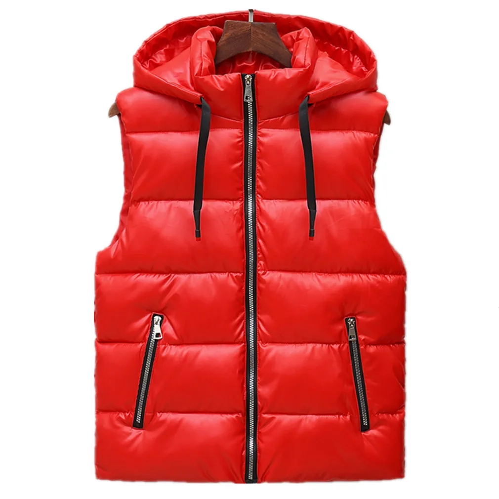

Mens Lightweight Quilted Insulated Thermal Vest Winter Outdoor Cotton Gilet Hooded Men Sports Waistcoat Sleeveless Jacket