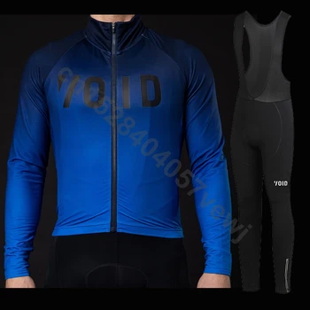 

2020 VOID Team long sleeve Cycling jersey Set bib pants ropa ciclismo bicycle clothing MTB bike jersey Uniform Men clothes