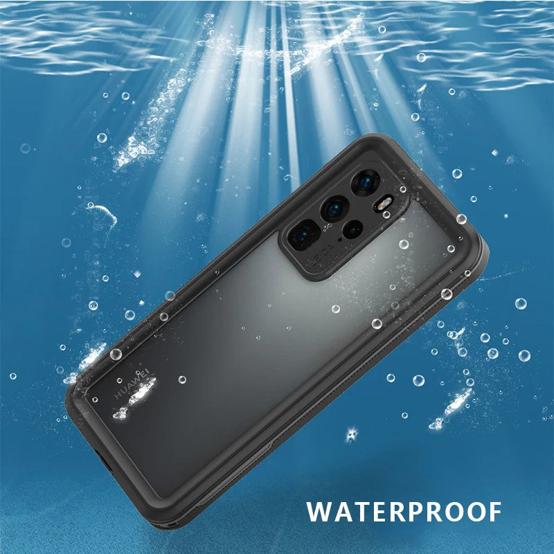 Durable Waterproof Mobile Phone Case Underwater Sports Diving Protection Cover Soft TPU Shockproof Shell Fit For Huawei P40 Pro | Мобильные