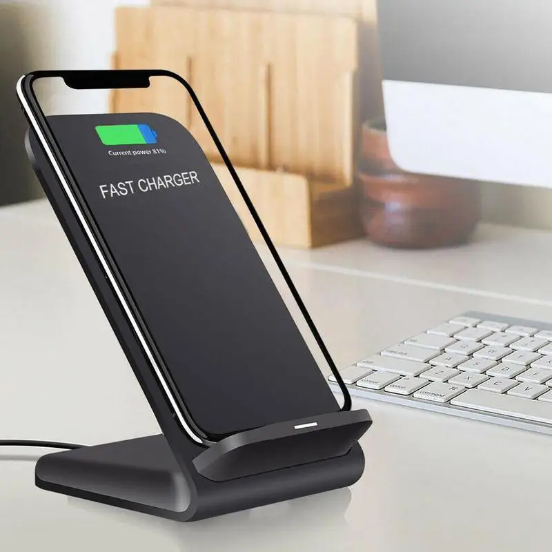 Быстрая зарядка док-станция зарядное устройство для телефона для iPhone 11 pro X XS MAX XR 8 samsung S10 S9 Note 10 9 15 Вт Qi Беспроводная зарядная подставка