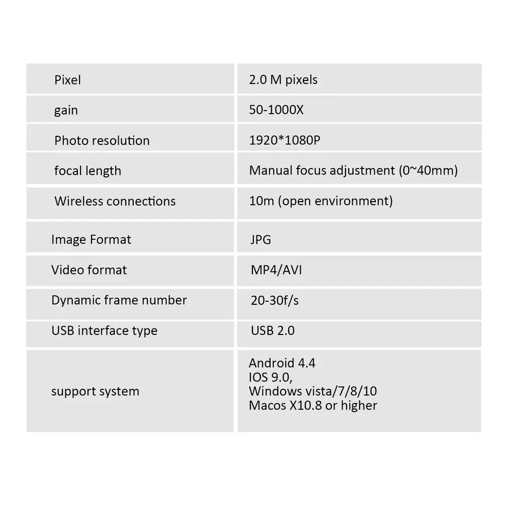 1080P HD wifi электронный микроскоп 1000x цифровое увеличительное стекло USB промышленный инструмент-микроскоп со шкалой