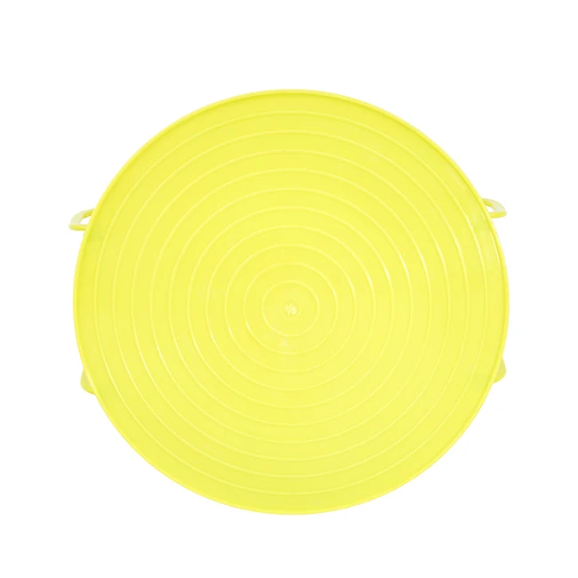 Yellow 4 в 1 пластиковая подставка для микроволновой печи, стеллажная полка для кухонных тарелок, мини-стол, подогрев, лоток для еды, кухонная посуда, многофункциональные вставки - Цвет: Yellow