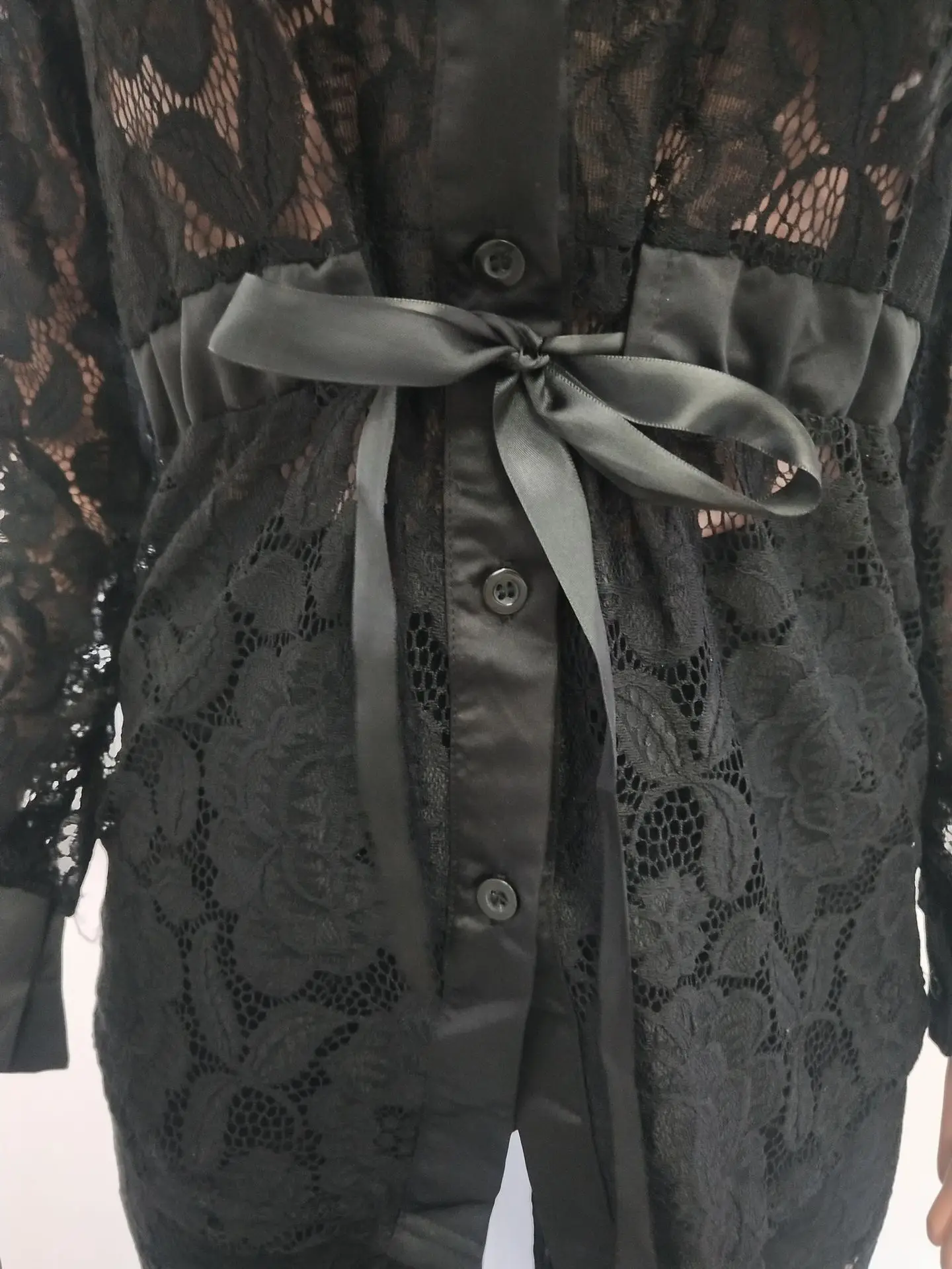 cross-border special supply source Amazon foreign trade women's clothing wholesale lace shirt collar fashion casual set