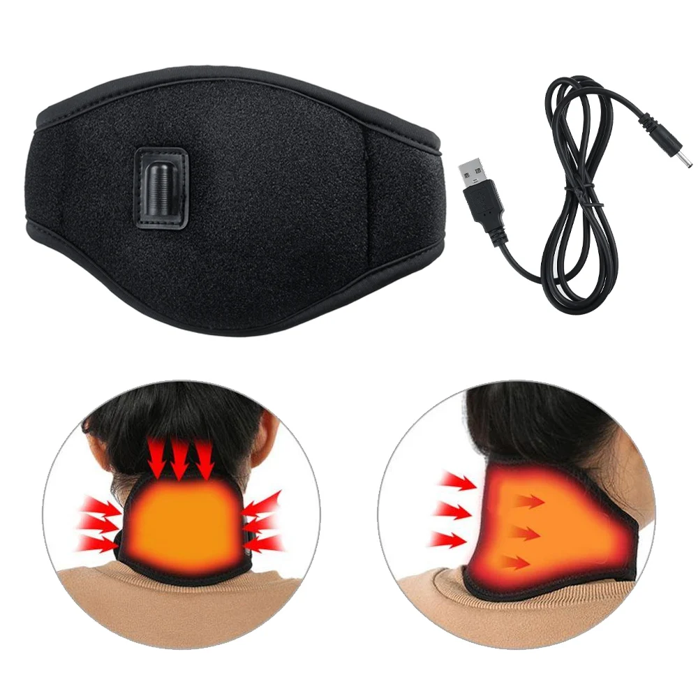 Almohadilla calefactora eléctrica para cuello, calentador de cuello, hombros y espalda, terapia de calor para aliviar el dolor