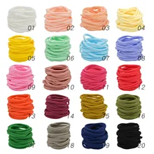 

12pcs Nylon Elastic Seamless Hair Band Headband Soft DIY Headwear Baby Girl Boy Headbands Nude Hairbands Children Hair Circle