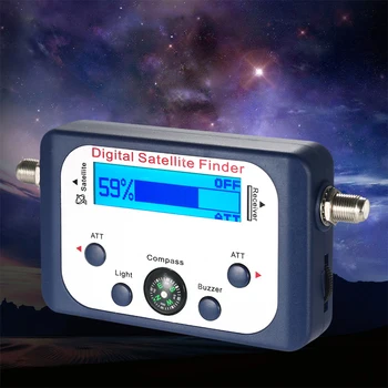 

GSF-9506 HB Digital HD Sat Finder TV Satellite Finder Signal Meter Tester Antenna Satellite With LCD Screen Display Cable For TV